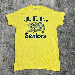 Vintage JFK Seniors class of 79 Single-Stitch Tee Size Med/Large New Orleans